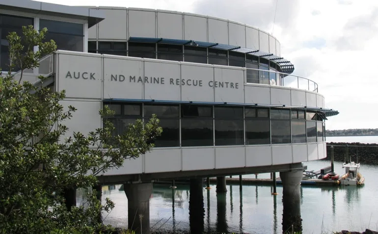 Marine Rescue Centre building in Auckland with custom fibreglass architectural components