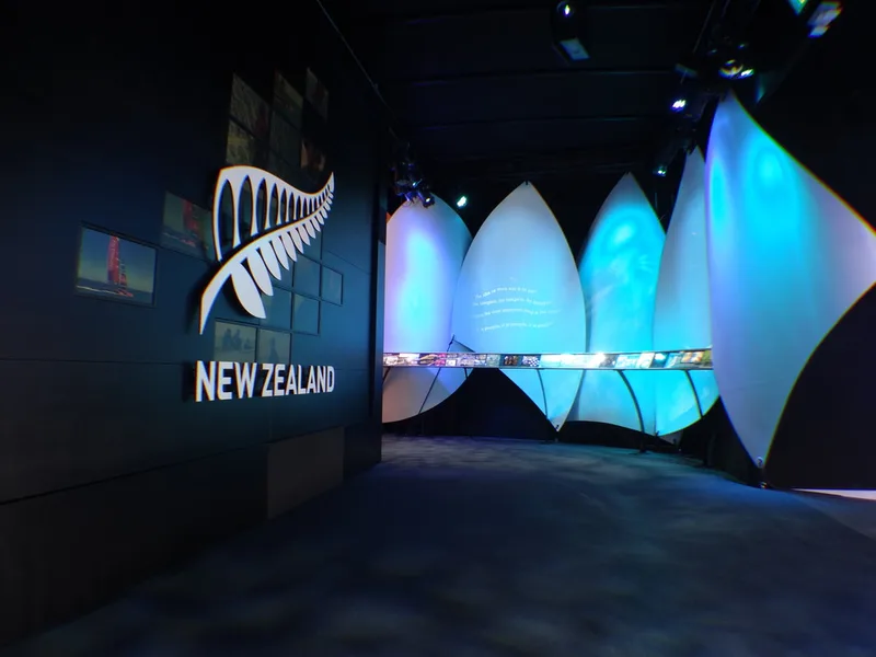 Americas cup projection display fibreglass composite