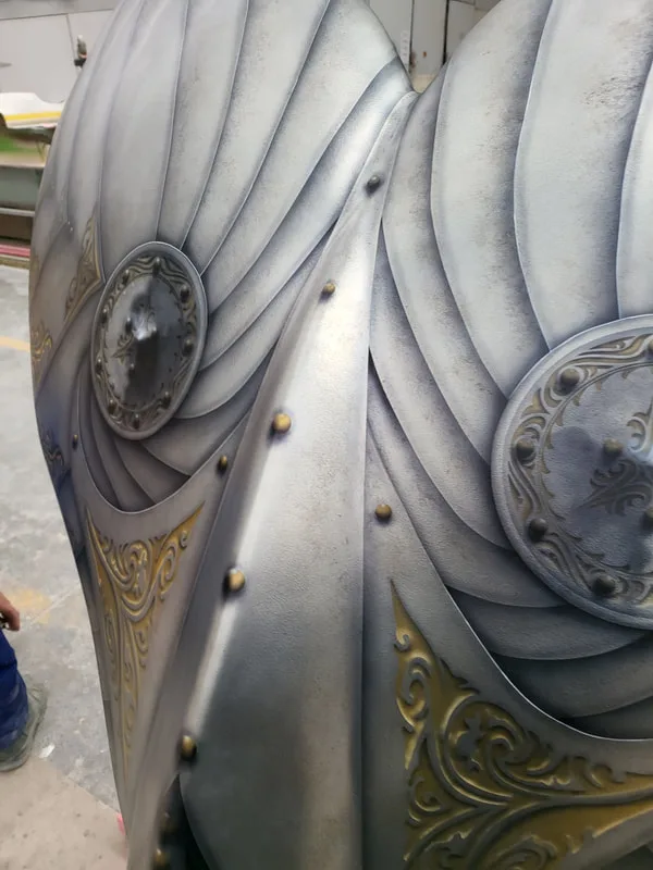 "Flukes of Steel" whale tail by Wētā Workshop