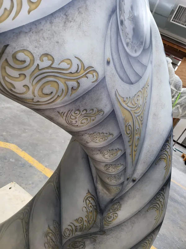 "Flukes of Steel" whale tail by Wētā Workshop