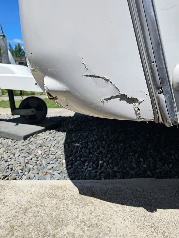 Fibreglass damage