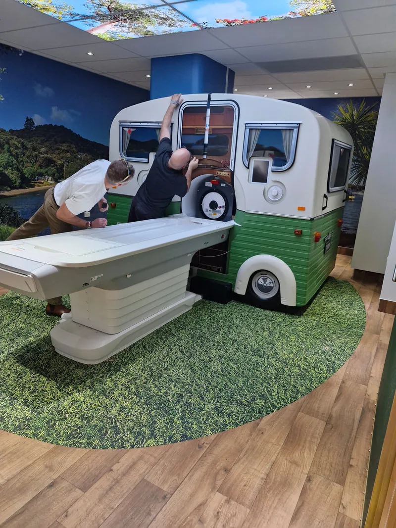MRI caravan installation