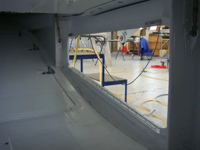 aircraft body fabrication in progress