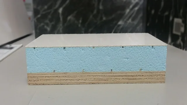 Structural styrofoam panel with XM2 finish