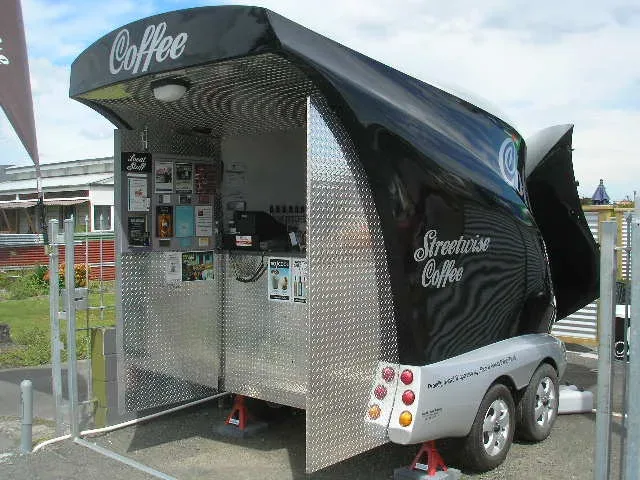 Completed Streetwise Coffee mobile trailer with a composite body