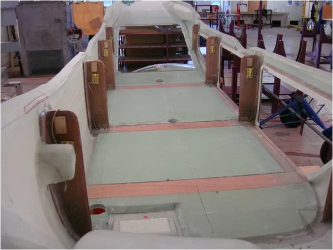 fibreglass component production and testing