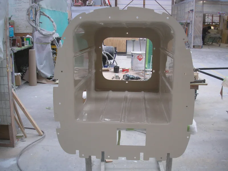 fibreglass layup and structural assembly