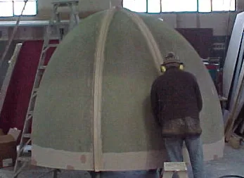 Feilding Clock Tower dome, fibreglass architecture 