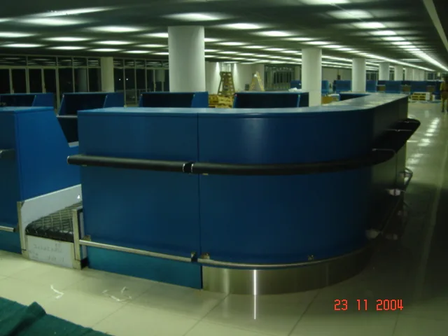 commercial terminal installation