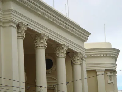 Wellington Town Hall, fibreglassing composites