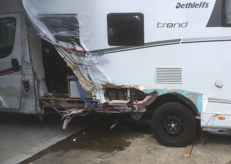 Fibreglass damage