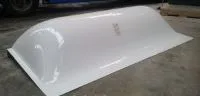 Flat panel mould with panel