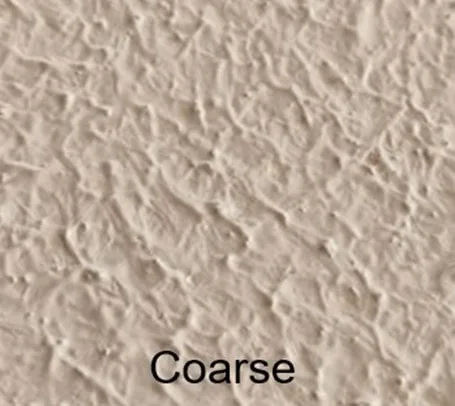 Non-skid finish: coarse