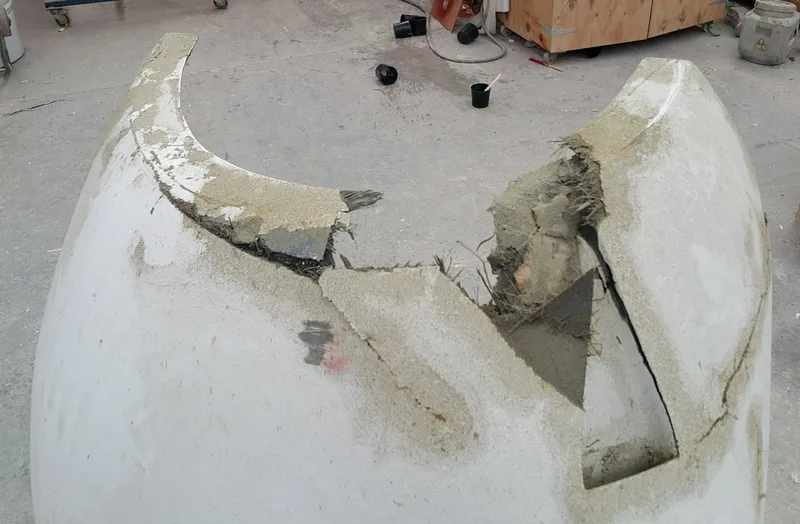Fibreglass damage