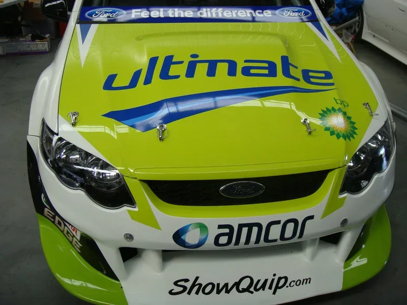 Holden V8 Super Tourer fitted with composite front bodywork manufactured by FDL