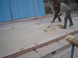 Fibreglass rolling