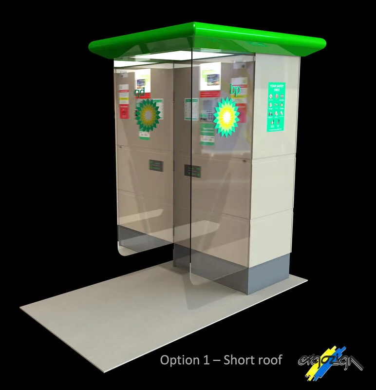 BP Truckstop, fibreglass composite design