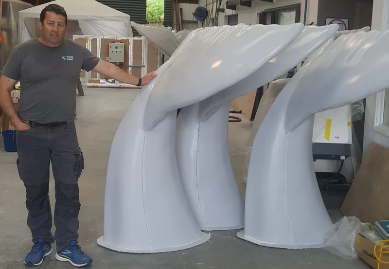 Whale tail manufacture